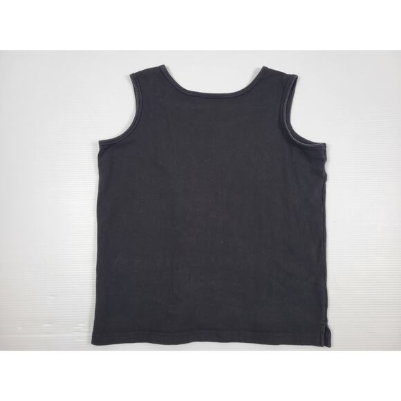 Vintage Christine Alexander Rhinestone Animal Print Black Tank Top Womens Large - Picture 3 of 5